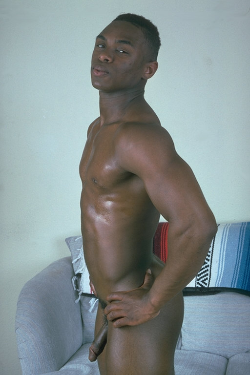Check Out This Macho Black Guy As He Bares His Slick Gay Mus...  